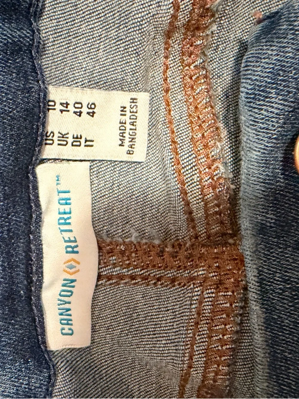 Canon Dark Blue Denim Midi Skirt with Front Slit - Picture 4 of 7